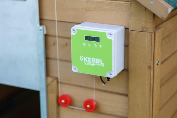 Automatische Huehnerklappe wahlweise mit Schieber